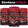 Personalised Essendon Bombers ANZAC Neck Gaiter Military Remembrance Australian Football Mascot Camouflage