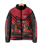Personalised Essendon Bombers ANZAC Padded Jacket Military Remembrance Australian Football Mascot Camouflage
