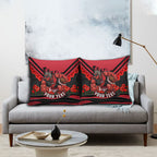 Personalised Essendon Bombers ANZAC Pillow Cover Military Remembrance Australian Football Mascot Camouflage