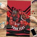 Personalised Essendon Bombers ANZAC Puzzle Military Remembrance Australian Football Mascot Camouflage