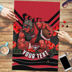 Personalised Essendon Bombers ANZAC Puzzle Military Remembrance Australian Football Mascot Camouflage