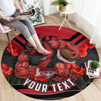 Personalised Essendon Bombers ANZAC Round Carpet Military Remembrance Australian Football Mascot Camouflage