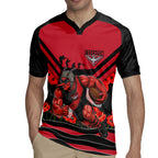 Personalised Essendon Bombers ANZAC Rugby Jersey Military Remembrance Australian Football Mascot Camouflage