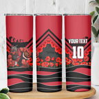 Personalised Essendon Bombers ANZAC Skinny Tumbler Military Remembrance Australian Football Mascot Camouflage