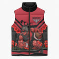 Personalised Essendon Bombers ANZAC Sleeveless Puffer Jacket Military Remembrance Australian Football Mascot Camouflage