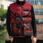 Personalised Essendon Bombers ANZAC Sleeveless Puffer Jacket Military Remembrance Australian Football Mascot Camouflage