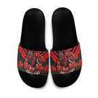 Personalised Essendon Bombers ANZAC Slide Sandals Military Remembrance Australian Football Mascot Camouflage