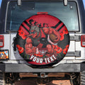 Personalised Essendon Bombers ANZAC Spare Tire Cover Military Remembrance Australian Football Mascot Camouflage
