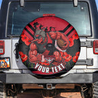 Personalised Essendon Bombers ANZAC Spare Tire Cover Military Remembrance Australian Football Mascot Camouflage