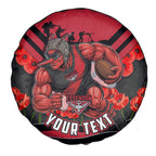 Personalised Essendon Bombers ANZAC Spare Tire Cover Military Remembrance Australian Football Mascot Camouflage