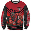 Personalised Essendon Bombers ANZAC Sweatshirt Military Remembrance Australian Football Mascot Camouflage
