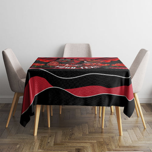 Personalised Essendon Bombers ANZAC Tablecloth Military Remembrance Australian Football Mascot Camouflage