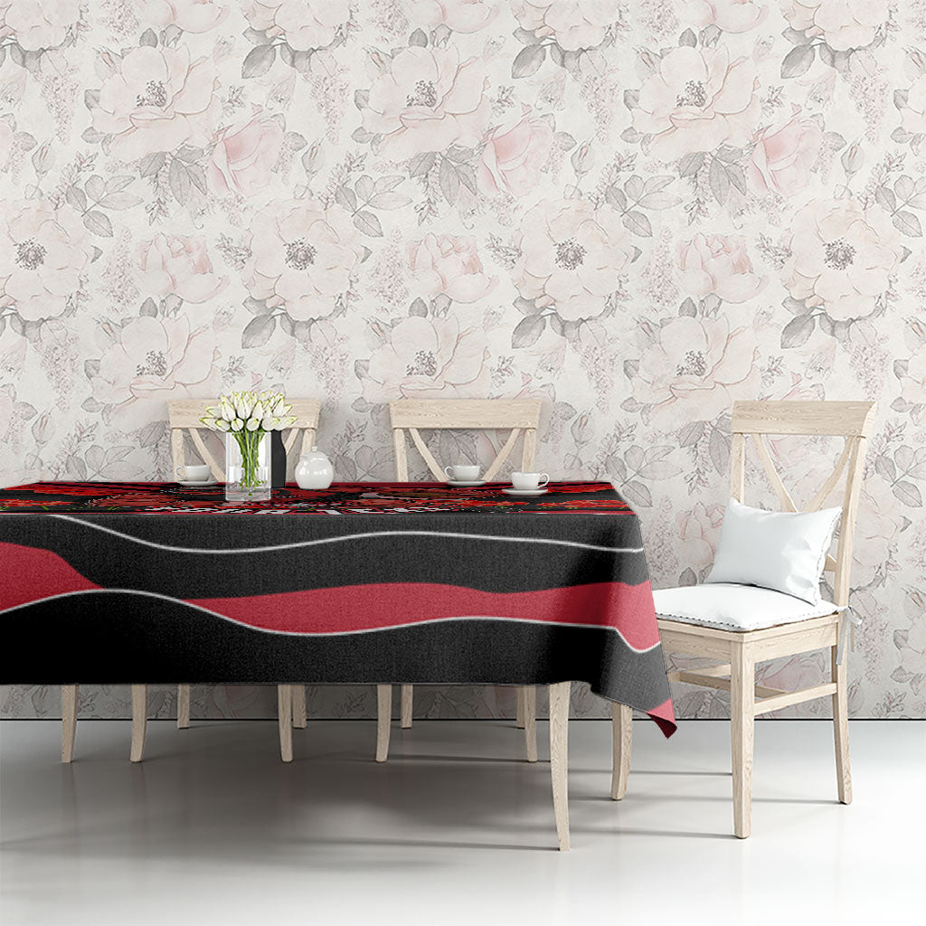 Personalised Essendon Bombers ANZAC Tablecloth Military Remembrance Australian Football Mascot Camouflage
