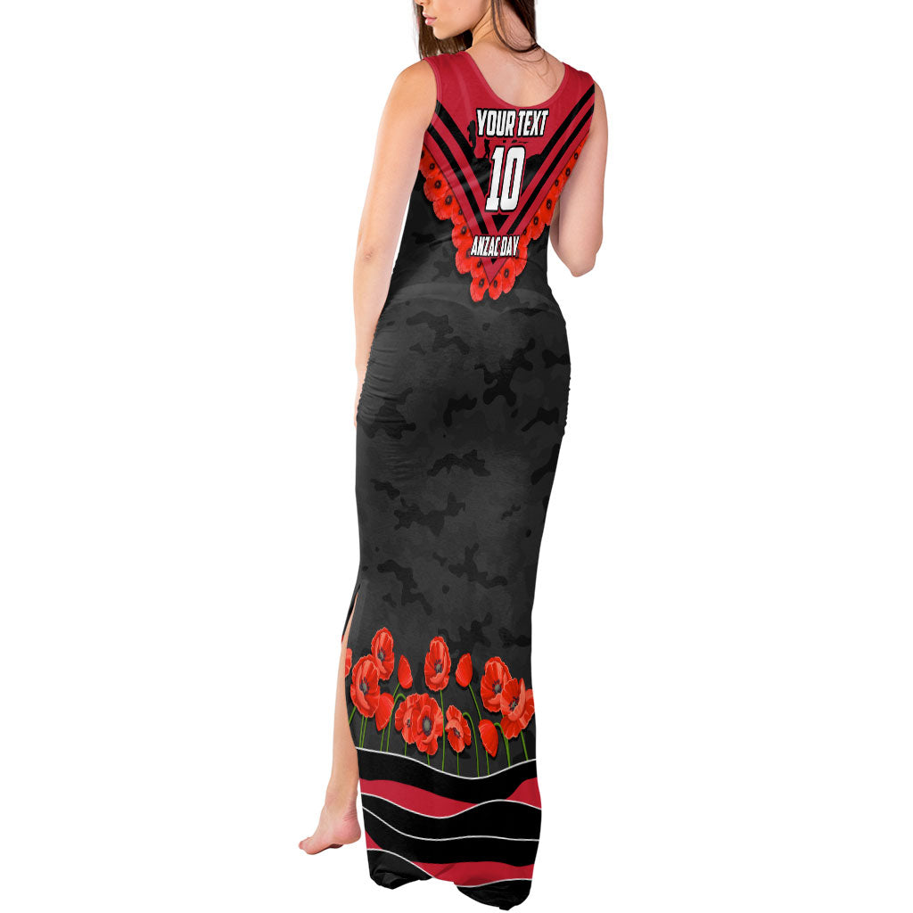 Personalised Essendon Bombers ANZAC Tank Maxi Dress Military Remembrance Australian Football Mascot Camouflage