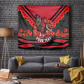 Personalised Essendon Bombers ANZAC Tapestry Military Remembrance Australian Football Mascot Camouflage