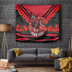 Personalised Essendon Bombers ANZAC Tapestry Military Remembrance Australian Football Mascot Camouflage
