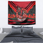 Personalised Essendon Bombers ANZAC Tapestry Military Remembrance Australian Football Mascot Camouflage