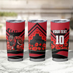 Personalised Essendon Bombers ANZAC Tumbler Cup Military Remembrance Australian Football Mascot Camouflage
