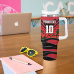Personalised Essendon Bombers ANZAC Tumbler With Handle Military Remembrance Australian Football Mascot Camouflage