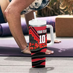 Personalised Essendon Bombers ANZAC Tumbler With Handle Military Remembrance Australian Football Mascot Camouflage