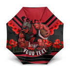 Personalised Essendon Bombers ANZAC Umbrella Military Remembrance Australian Football Mascot Camouflage