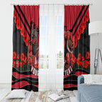 Personalised Essendon Bombers ANZAC Window Curtain Military Remembrance Australian Football Mascot Camouflage