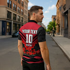Personalised Essendon Bombers ANZAC Zipper Polo Shirt Military Remembrance Australian Football Mascot Camouflage