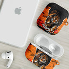 Personalized Wests Tigers ANZAC Tribute AirPods Case Poppy Field Soldier Silhouette Aboriginal Rugby Mascot