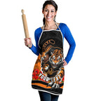 Personalized Wests Tigers ANZAC Tribute Apron Poppy Field Soldier Silhouette Aboriginal Rugby Mascot