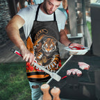 Personalized Wests Tigers ANZAC Tribute Apron Poppy Field Soldier Silhouette Aboriginal Rugby Mascot