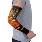 Personalized Wests Tigers ANZAC Tribute Arm Sleeves Poppy Field Soldier Silhouette Aboriginal Rugby Mascot