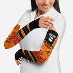 Personalized Wests Tigers ANZAC Tribute Arm Sleeves Poppy Field Soldier Silhouette Aboriginal Rugby Mascot