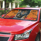 Personalized Wests Tigers ANZAC Tribute Auto Sun Shade Poppy Field Soldier Silhouette Aboriginal Rugby Mascot