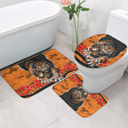 Personalized Wests Tigers ANZAC Tribute Bathroom Set Poppy Field Soldier Silhouette Aboriginal Rugby Mascot