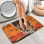 Personalized Wests Tigers ANZAC Tribute Bathroom Set Poppy Field Soldier Silhouette Aboriginal Rugby Mascot