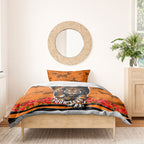 Personalized Wests Tigers ANZAC Tribute Bedding Set Poppy Field Soldier Silhouette Aboriginal Rugby Mascot
