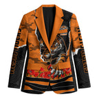 Personalized Wests Tigers ANZAC Tribute Blazer Poppy Field Soldier Silhouette Aboriginal Rugby Mascot