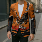 Personalized Wests Tigers ANZAC Tribute Blazer Poppy Field Soldier Silhouette Aboriginal Rugby Mascot