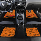 Personalized Wests Tigers ANZAC Tribute Car Mats Poppy Field Soldier Silhouette Aboriginal Rugby Mascot