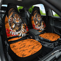 Personalized Wests Tigers ANZAC Tribute Car Seat Cover Poppy Field Soldier Silhouette Aboriginal Rugby Mascot