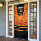 Personalized Wests Tigers ANZAC Tribute Door Cover Poppy Field Soldier Silhouette Aboriginal Rugby Mascot