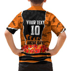 Personalized Wests Tigers ANZAC Tribute Family Matching Tank Maxi Dress and Hawaiian Shirt Poppy Field Soldier Silhouette Aboriginal Rugby Mascot