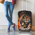 Personalized Wests Tigers ANZAC Tribute Luggage Cover Poppy Field Soldier Silhouette Aboriginal Rugby Mascot
