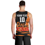 Personalized Wests Tigers ANZAC Tribute Men Tank Top Poppy Field Soldier Silhouette Aboriginal Rugby Mascot