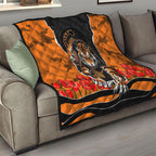 Personalized Wests Tigers ANZAC Tribute Quilt Poppy Field Soldier Silhouette Aboriginal Rugby Mascot