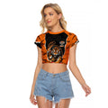 Personalized Wests Tigers ANZAC Tribute Raglan Cropped T Shirt Poppy Field Soldier Silhouette Aboriginal Rugby Mascot