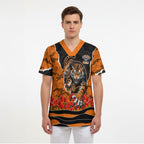 Personalized Wests Tigers ANZAC Tribute Scrub Top Poppy Field Soldier Silhouette Aboriginal Rugby Mascot