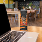 Personalized Wests Tigers ANZAC Tribute Skinny Tumbler Poppy Field Soldier Silhouette Aboriginal Rugby Mascot
