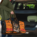 Personalized Wests Tigers ANZAC Tribute Travel Bag Poppy Field Soldier Silhouette Aboriginal Rugby Mascot