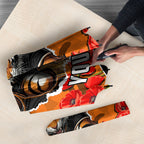 Personalized Wests Tigers ANZAC Tribute Umbrella Poppy Field Soldier Silhouette Aboriginal Rugby Mascot